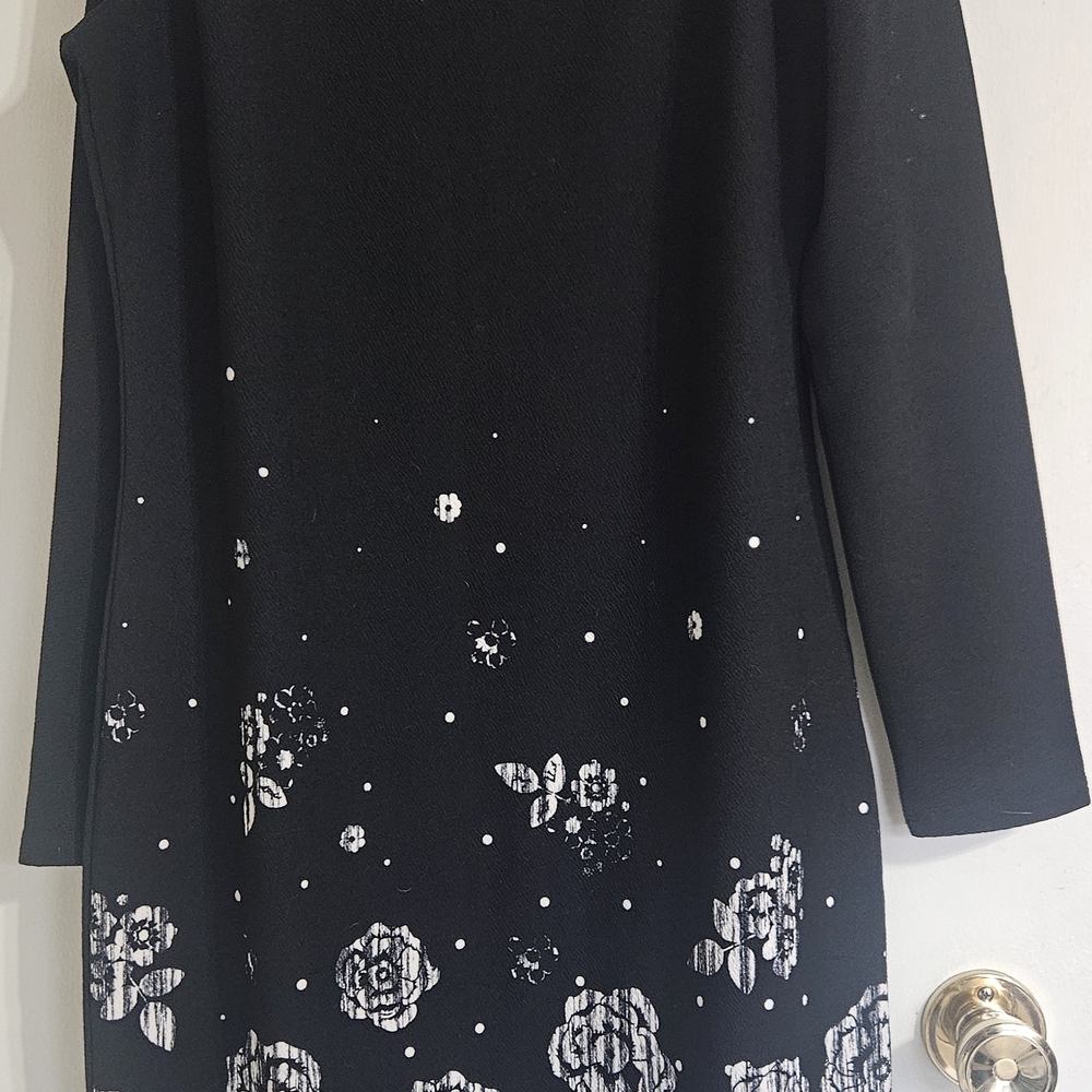 LULAROE Debbie Black Floral Dress